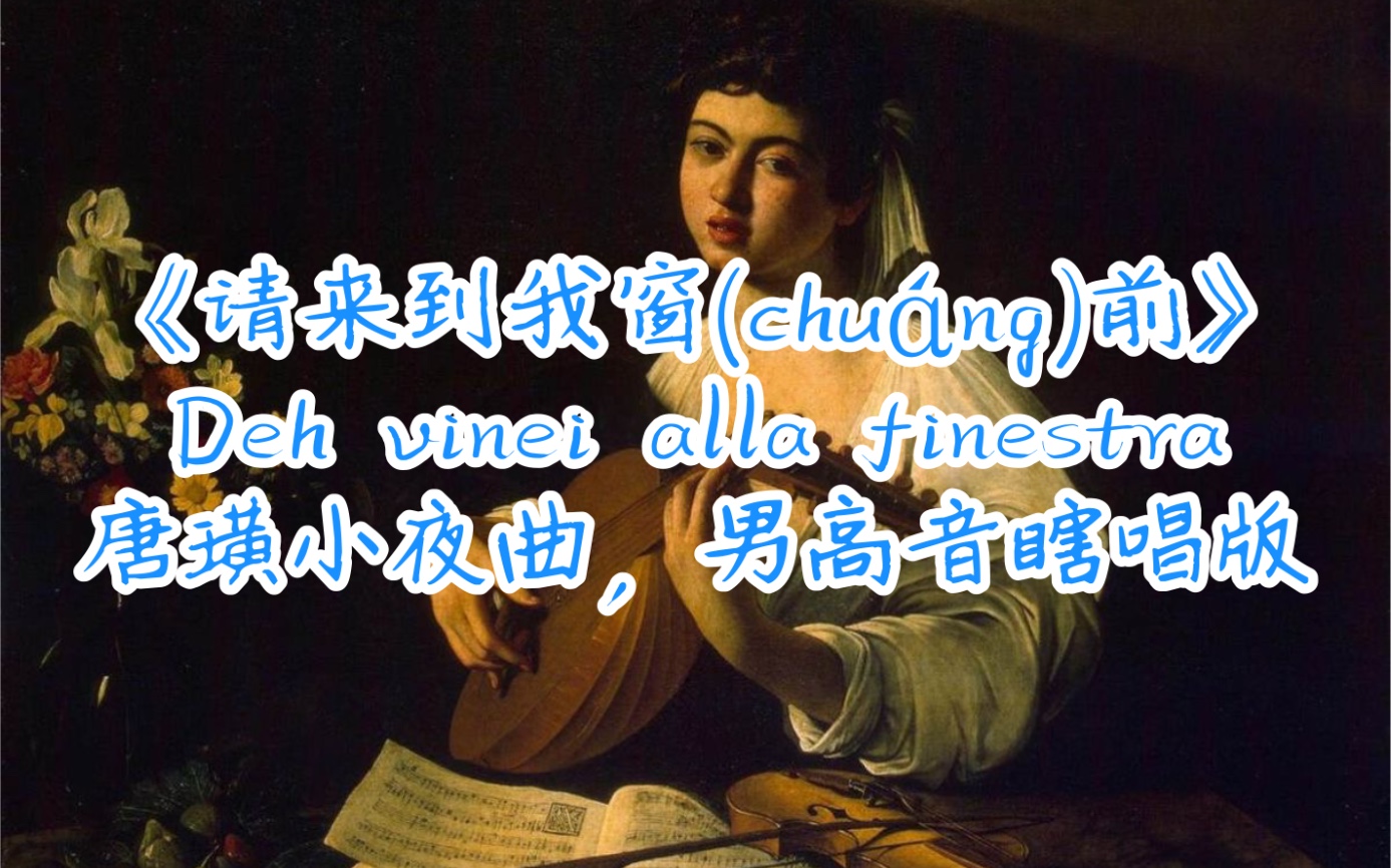 请你来到窗前dehvineiallafinestra唐璜小夜曲男高音瞎唱版