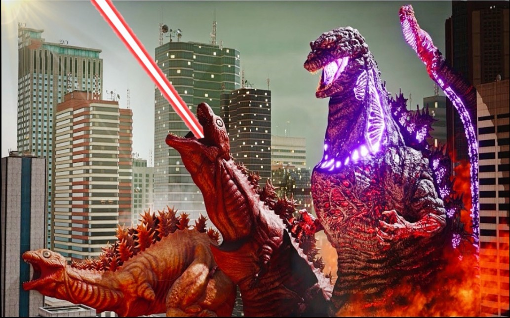 [图]新哥斯拉 进化过程 Evolution of Shin Godzilla: Size Comparison