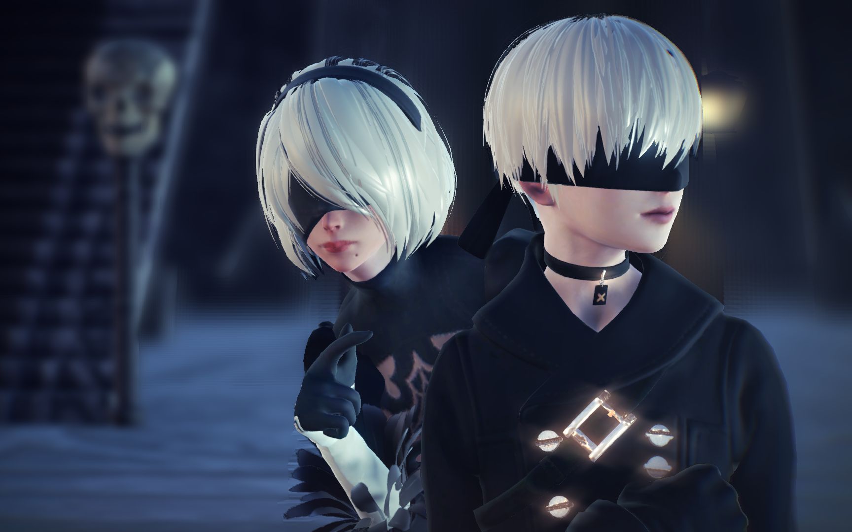 【尼尔:机械纪元mmd】2b小姐姐 x 9s小哥哥 孑然妒火【ray渲染测试】