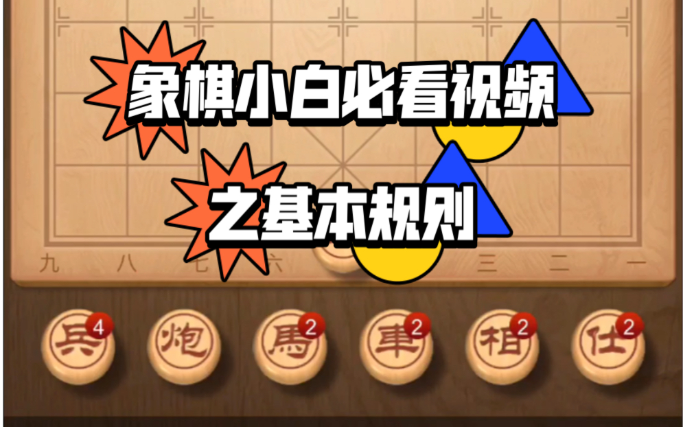 【象棋小白必看视频】基本规则介绍哔哩哔哩bilibili