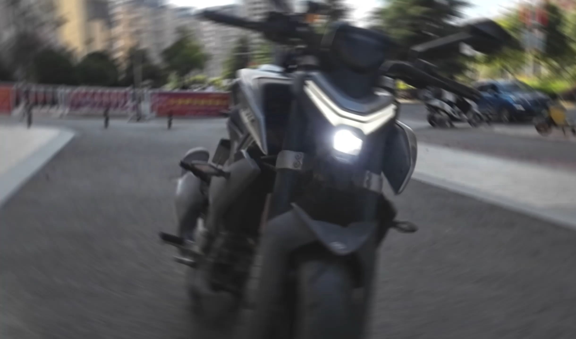 春风450nk|田园路休闲骑|大疆action3|第一视角|2.7k 30帧