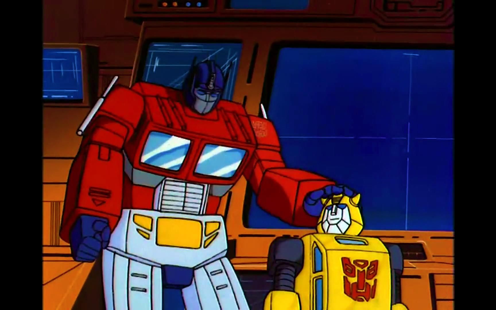 擎天柱对大黄蜂摸头杀【变形金刚】