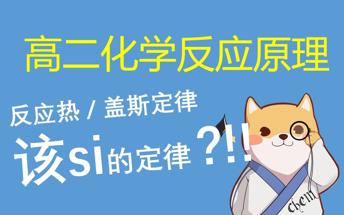 【化学肥柴】该Si的定律?【高二化学反应原理盖斯定律】哔哩哔哩bilibili