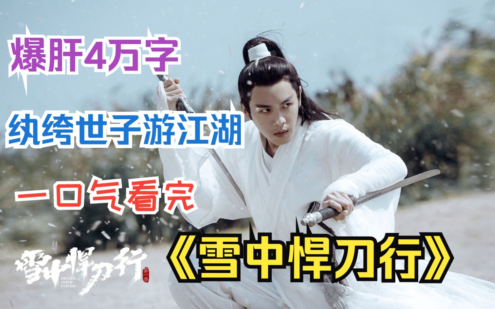 纨绔世子游江湖,江湖也有权谋,经典武侠剧,一口气看完《雪中悍刀行》