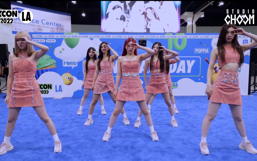 [图]跳得好爽！KCON 2022 LA 爻人连跳32首KPOP男女团大热曲及欧美hit曲随机舞蹈串烧！🎈DROP THE DANCE WITH NMIXX