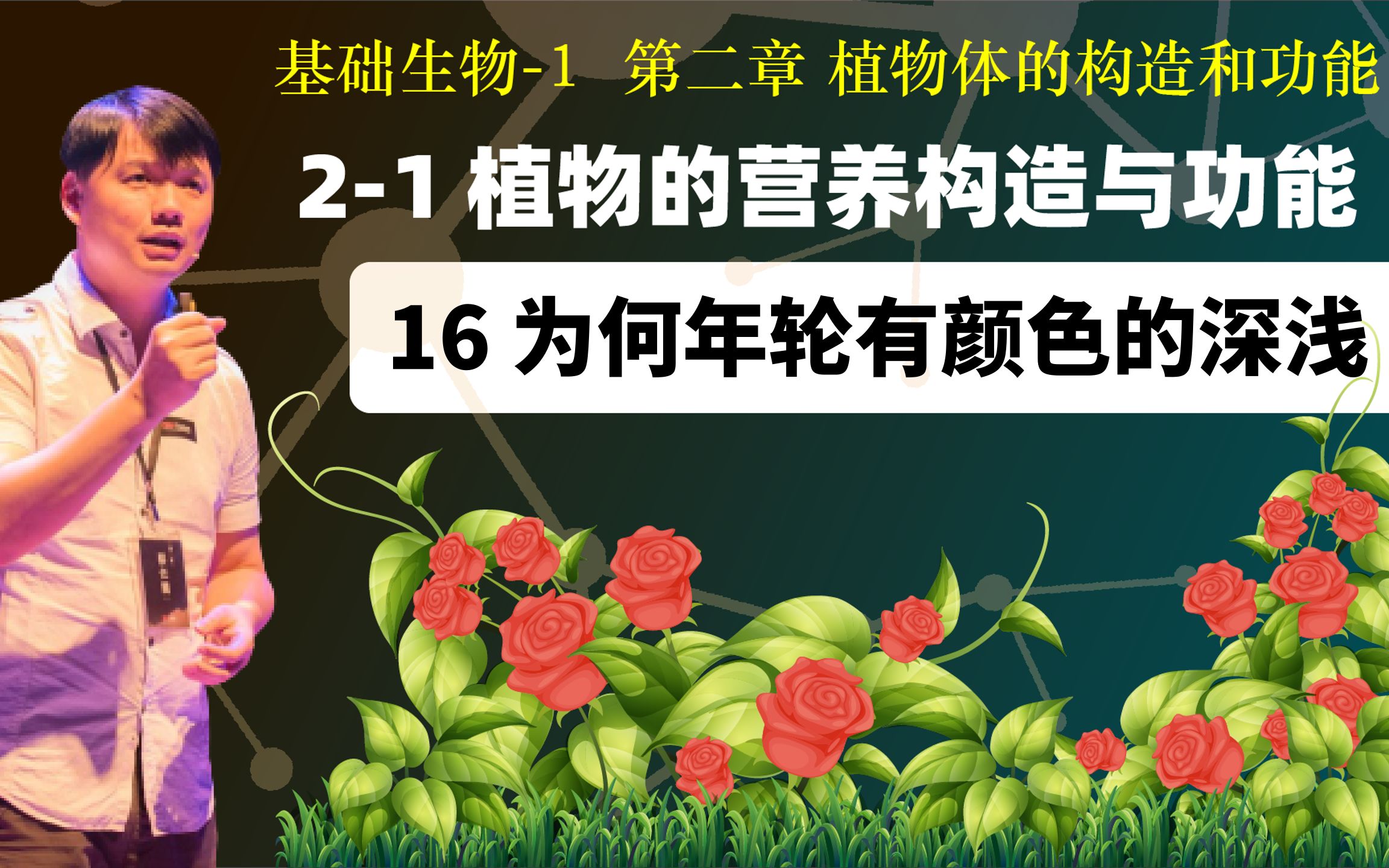 基础生物学 21.16 为何年轮有颜色的深浅哔哩哔哩bilibili