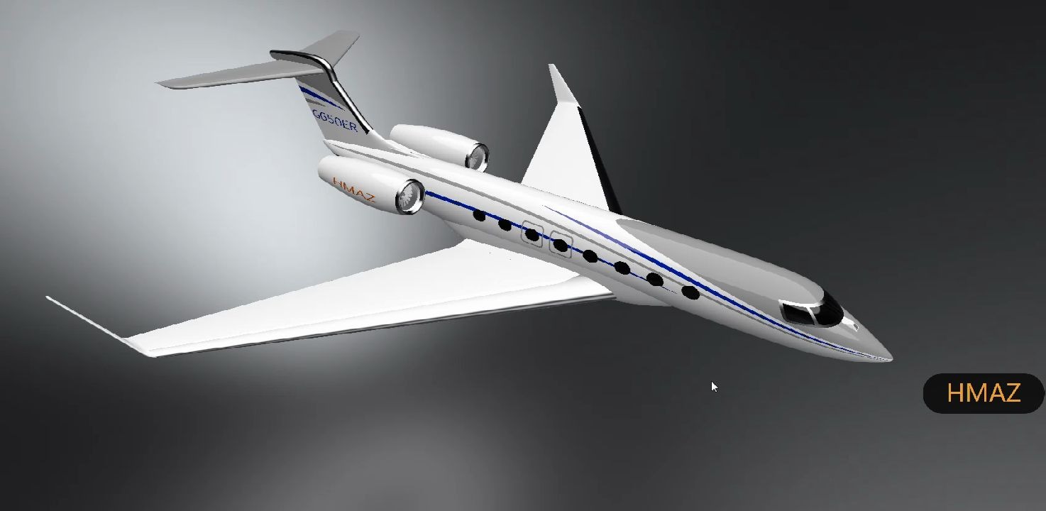 湾流g650飞机最完美的工程曲面,2019年作品