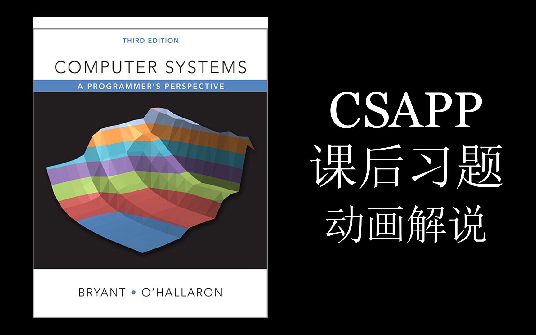 [图]CSAPP（深入理解计算机系统）章节课后习题动画解说（中英双语）