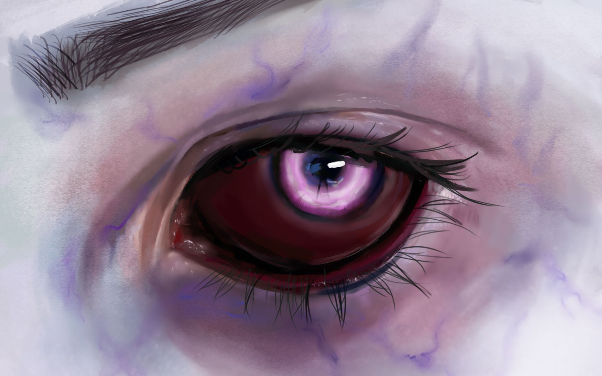 【板绘】好看总是千篇一律,试试用厚涂技法这样画眼睛,学了不亏!