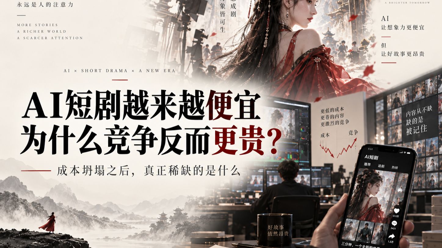 制作成本下降九成之后，AI短剧行业在竞争什么？