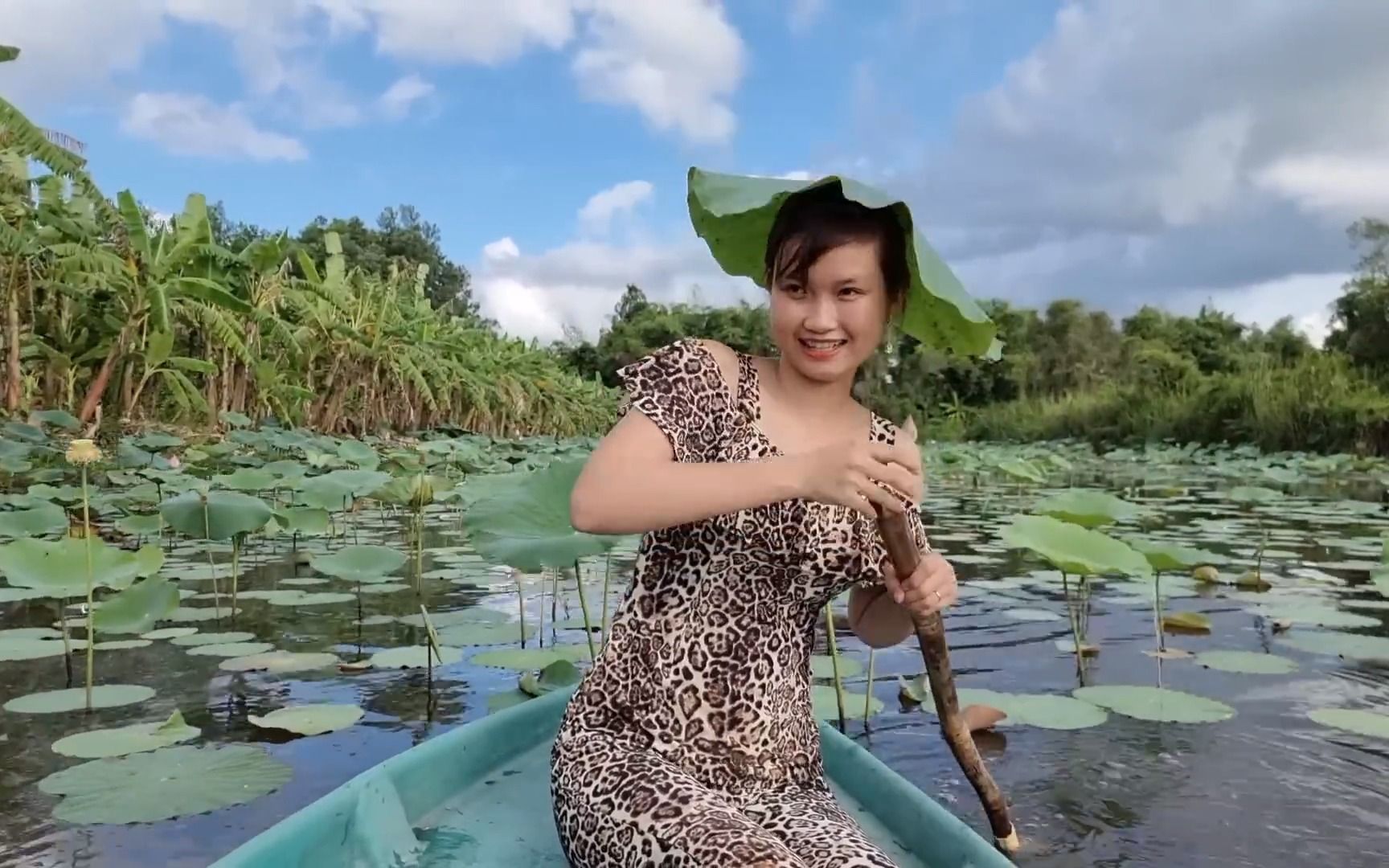 越南美女阿梅去捉鱼,这次要失望了