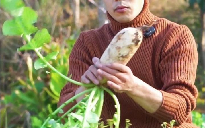 今天做了妈妈最喜欢吃的萝卜油稀饭,配上自制农家萝卜干,妈妈说很好吃.哔哩哔哩bilibili