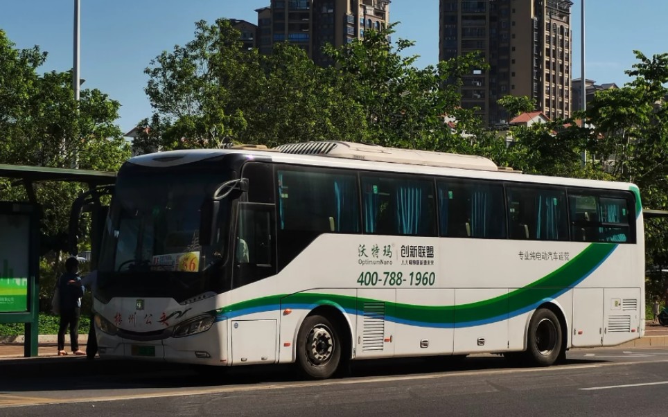 云乘车视频梅州公交56路中车teg6110ev05富力足球学校站至人和村路口