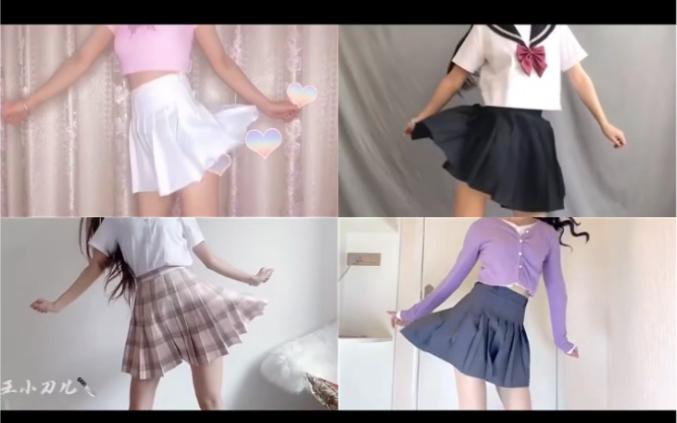 百褶裙女孩 Pleated skirt girl哔哩哔哩bilibili