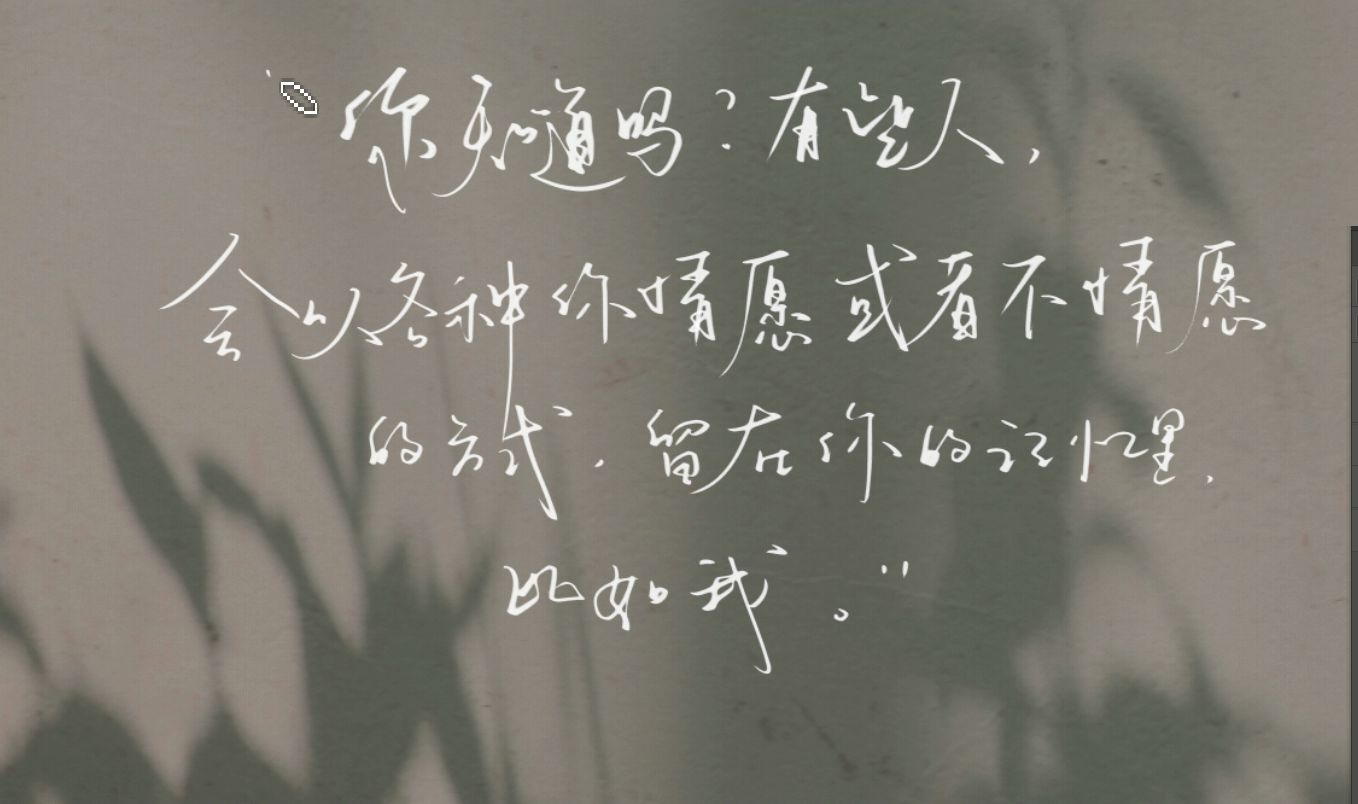 撒野顾飞的手写情话