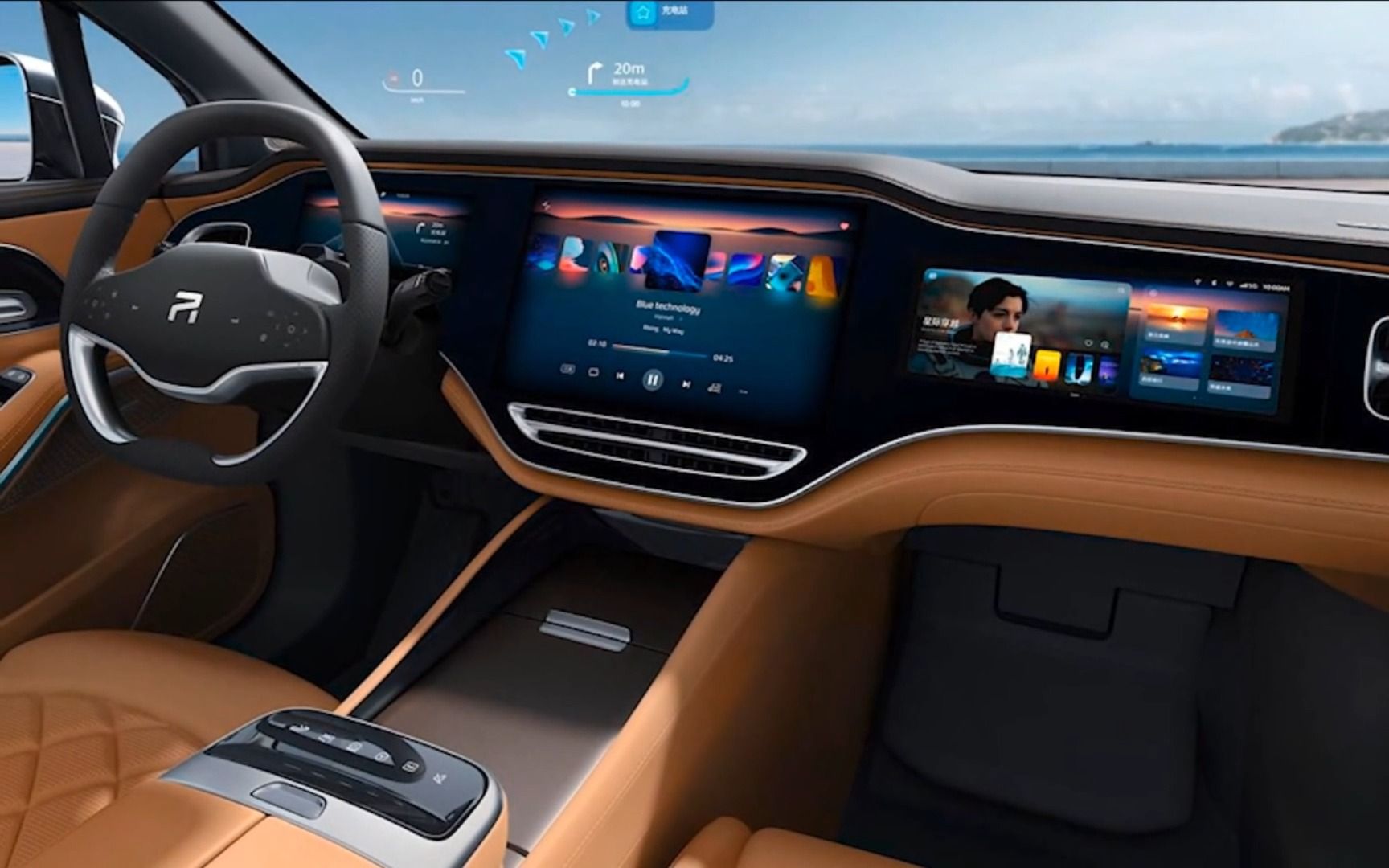 汽车hmi设计14: 荣威marvel-r汽车hmi设计