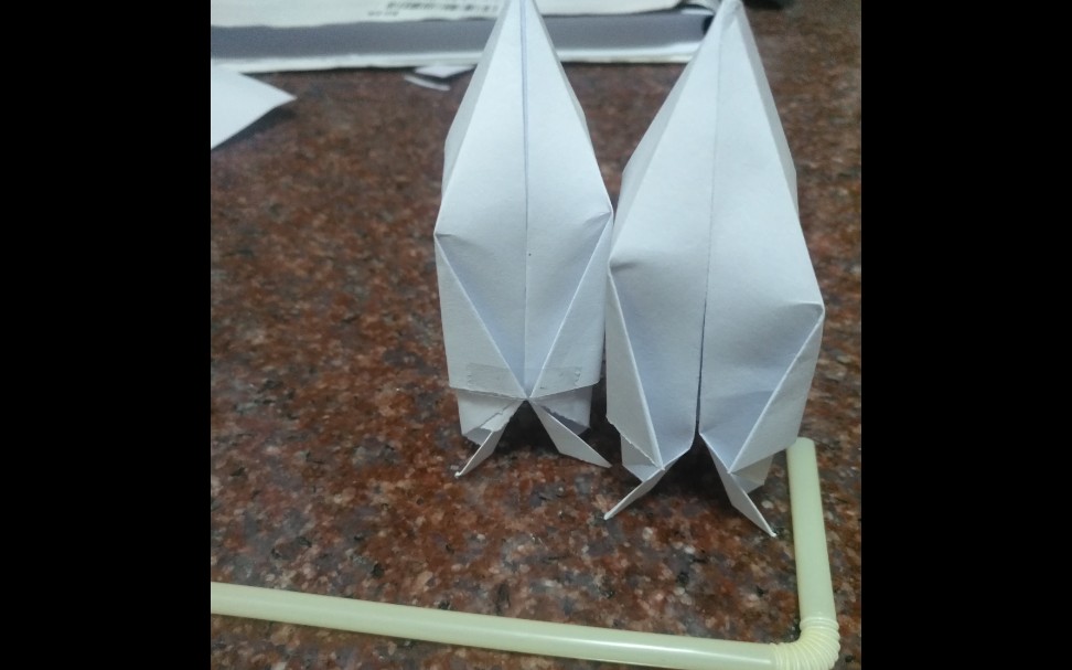 吹气纸火箭折纸教程