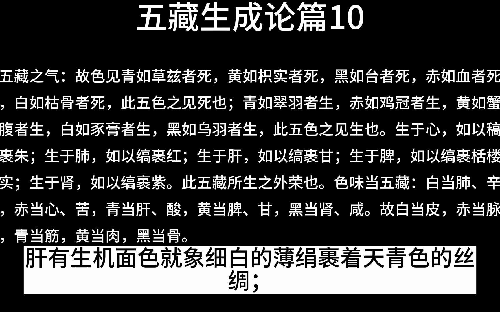 [图]素问·五藏生成论篇10，详诊五脏之病