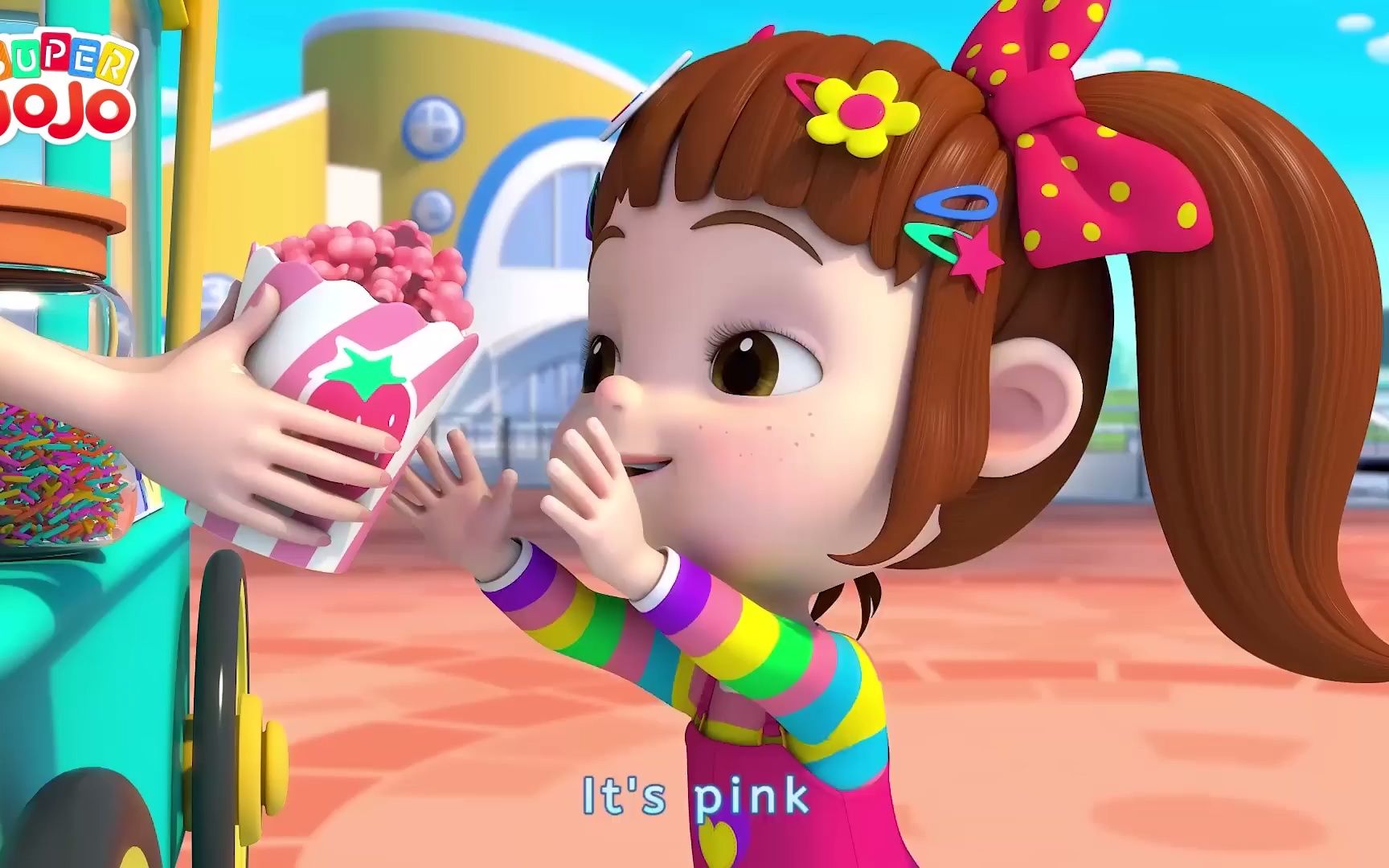 [图]Yum Yum Popcorn +More _ Color Song _ @Super JoJo - Nursery Rhymes _ Playtime wit