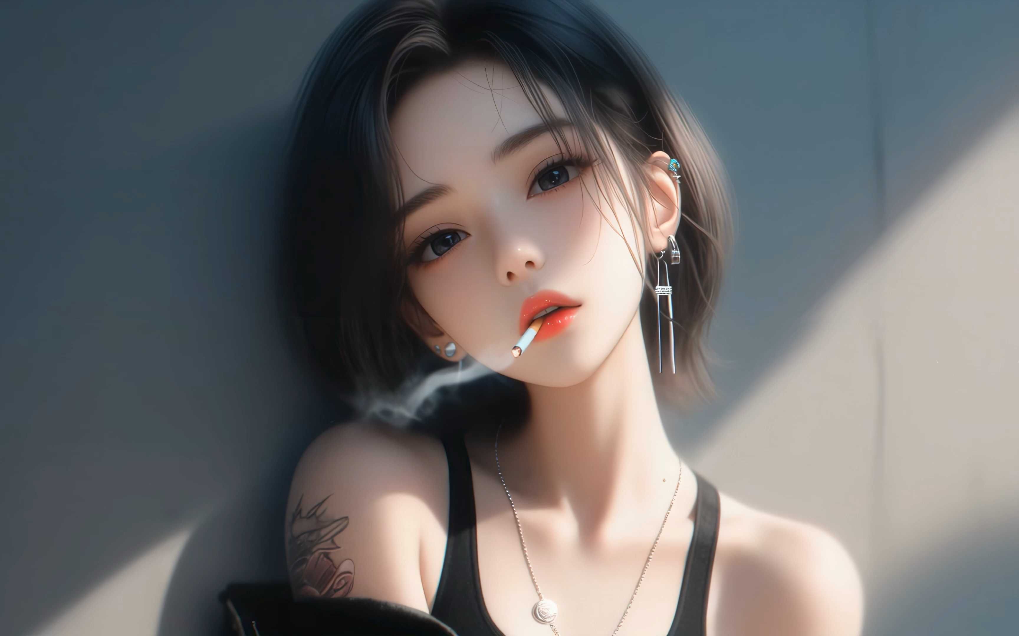 抽烟纹身的女孩真的没人爱吗