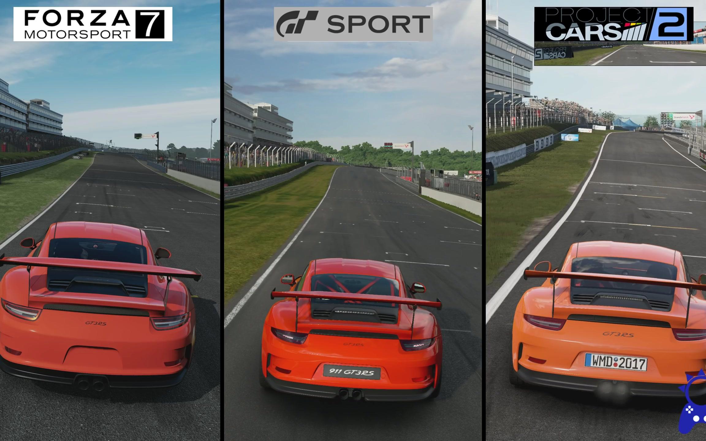 [图]GT Sport 垫底？forza7 vs GTS vs 赛车计划2 画质及物理对比