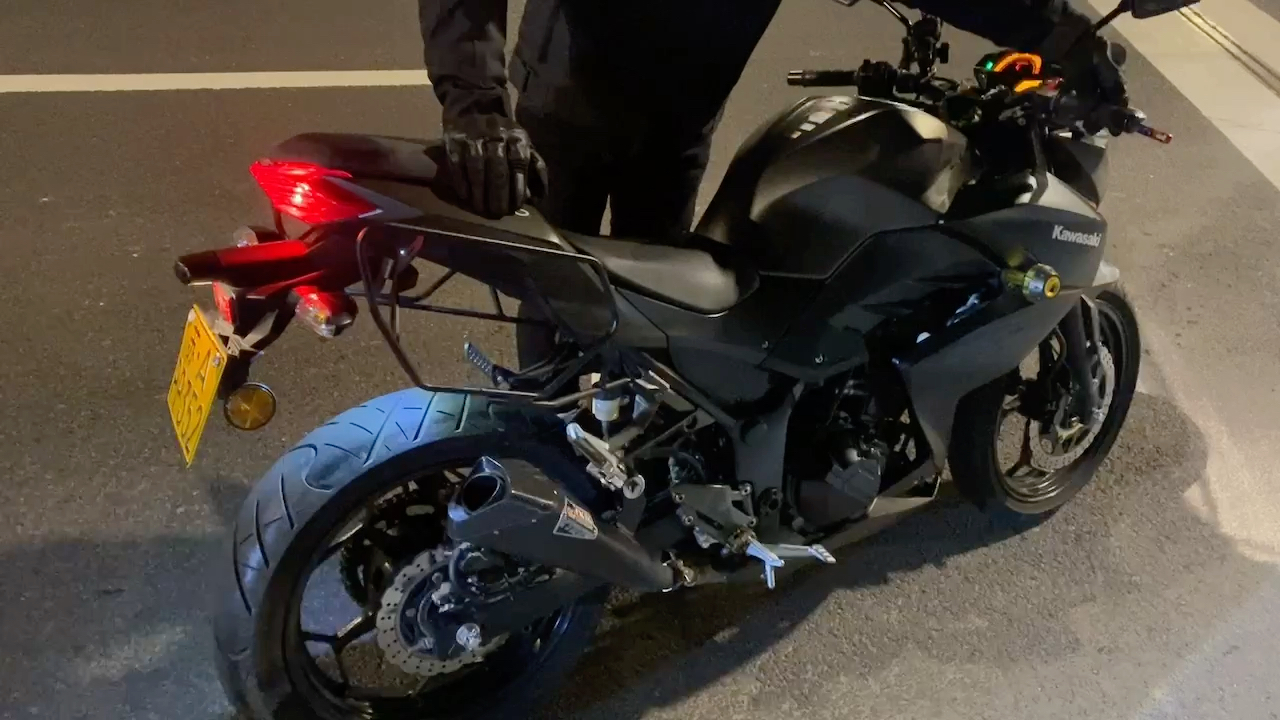 川崎z250改装亿西尔排气无消音塞