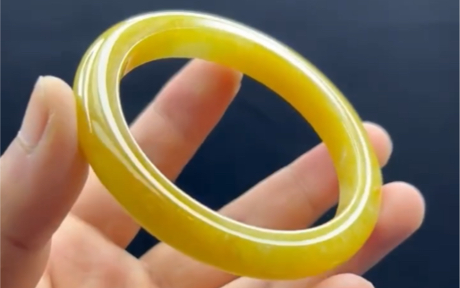 1w8《黄翡手镯》满圈黄翡,可遇不可求!