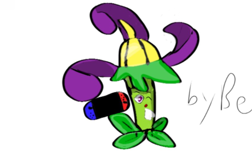 pvz板绘:夜影龙葵为啥拿着游戏机叹气?