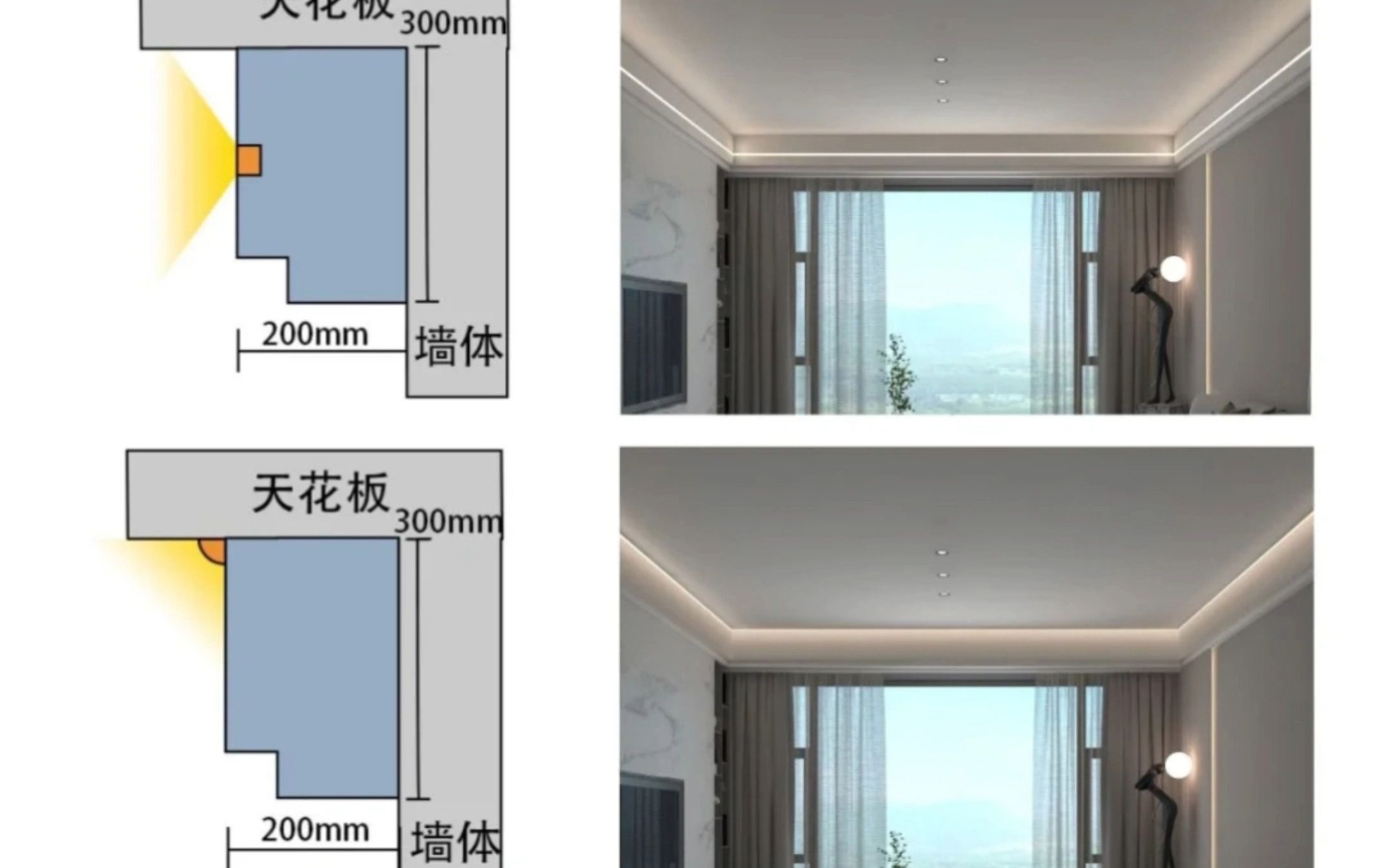 双眼皮吊顶线性灯该如何安装 看过来 八种方式 总有一种符合你