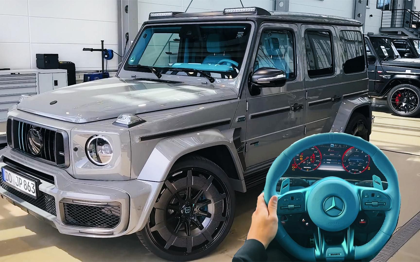 巴博斯g800私人订制版,落地超过800万,绿松石蓝内饰太漂亮了