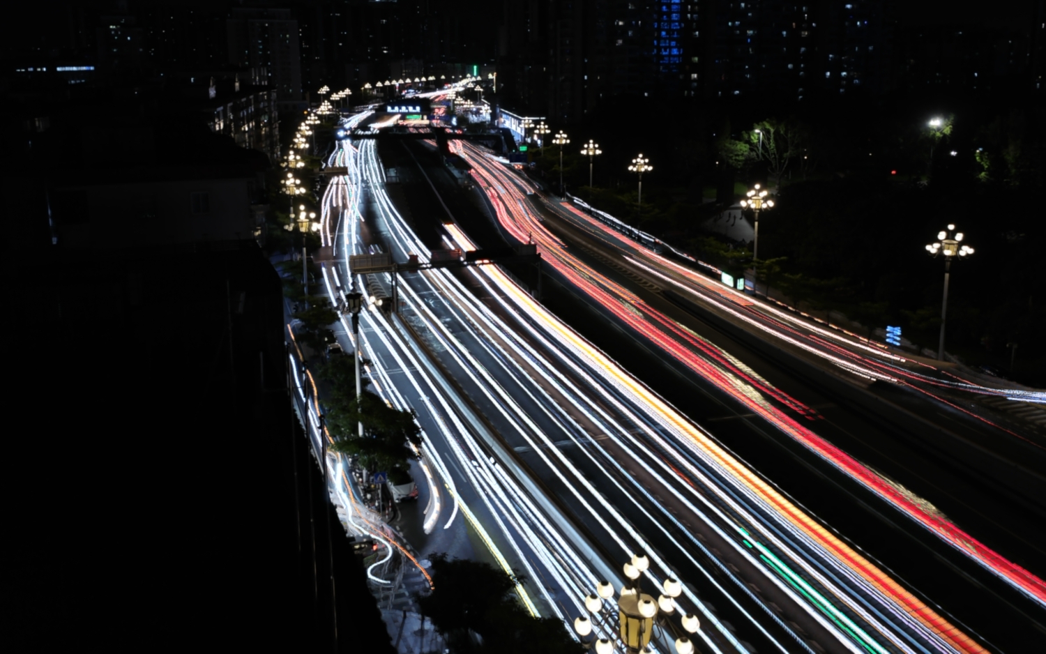 车流长曝光
