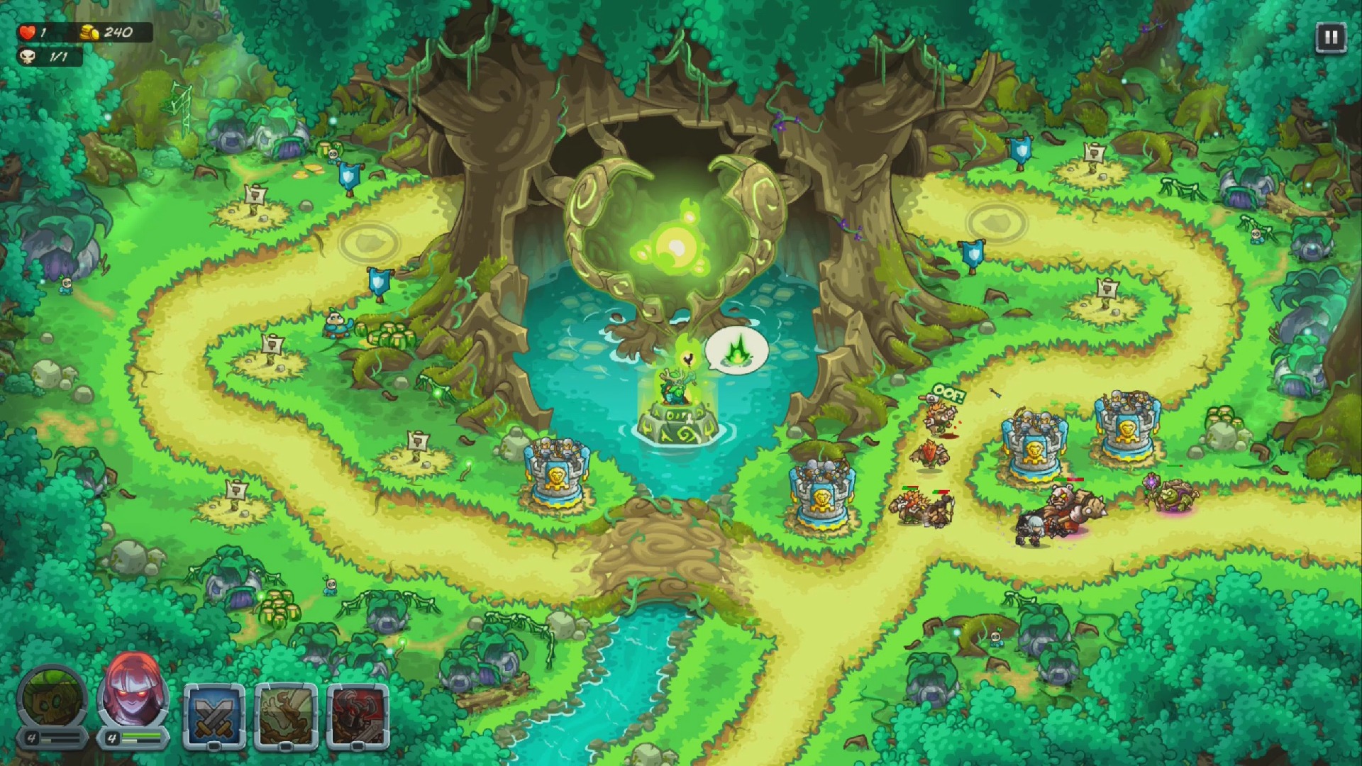 王国保卫战(kingdom rush)5 游戏回放 第3关 钢铁挑战