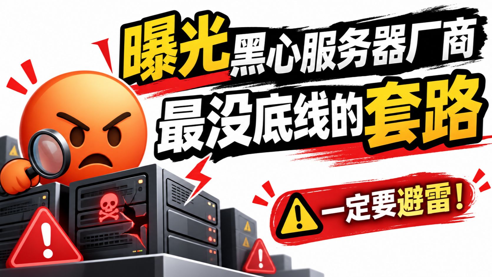 最黑心套路!买服务器最容易上当的套路,快看看你中了没?
