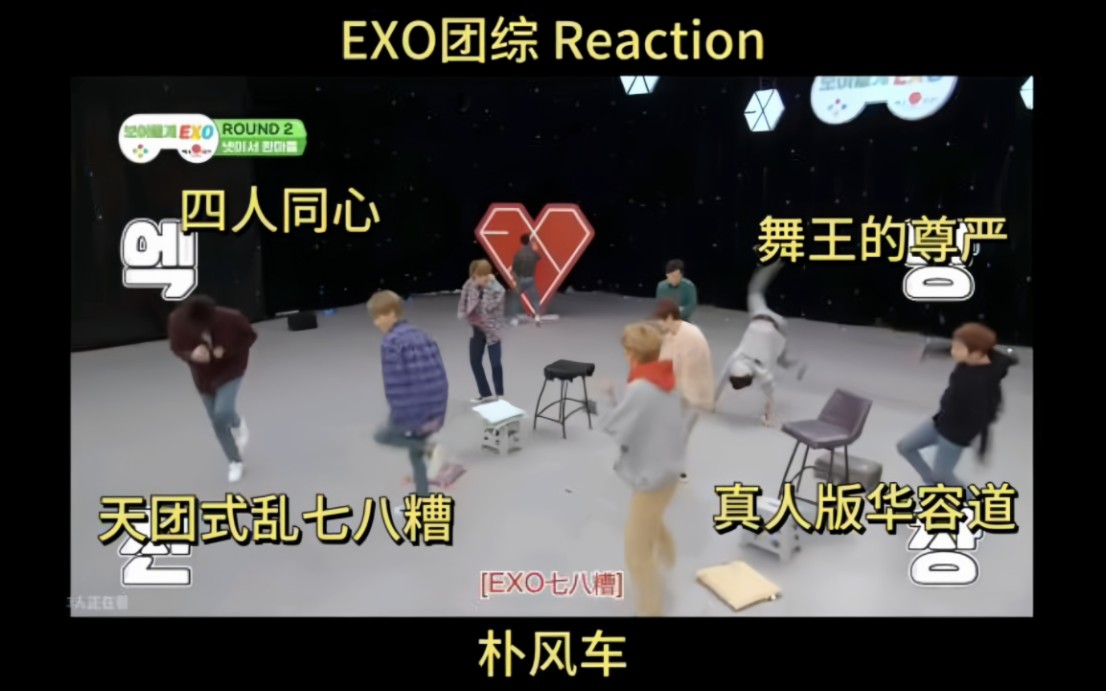 【exo】路人reaction18-『团综-给你给看exo』四人一心&迷你车逃离