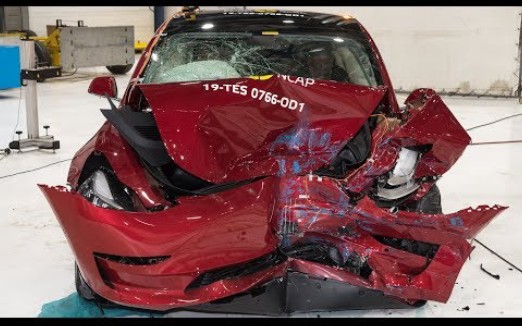 特斯拉model 3——完美全方位碰撞测试