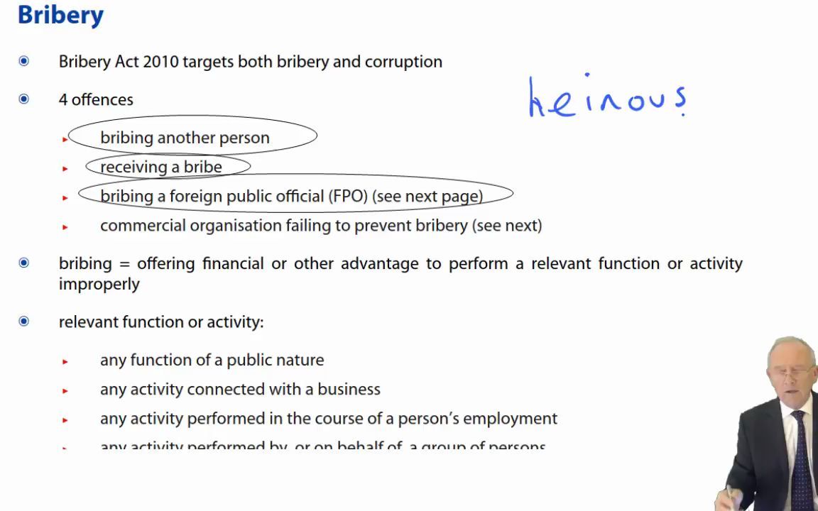 Bribery  ACCA Corporate and Business Law (LW) (ENG) (GLO)哔哩哔哩bilibili