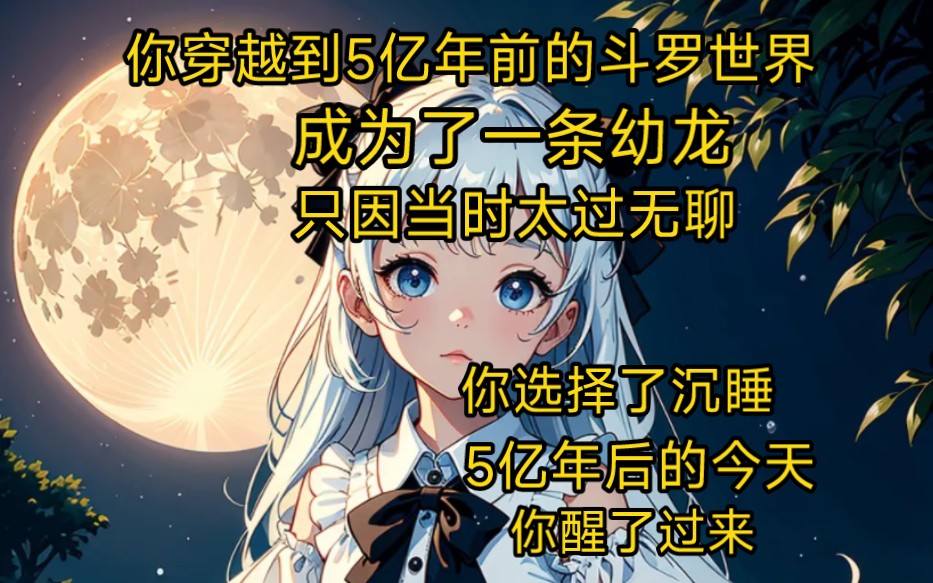 [图]你穿越到5亿年前的斗罗世界，成为了一条幼龙，只因当时太过无聊，你选择了沉睡，5亿年后的今天，你醒了过来