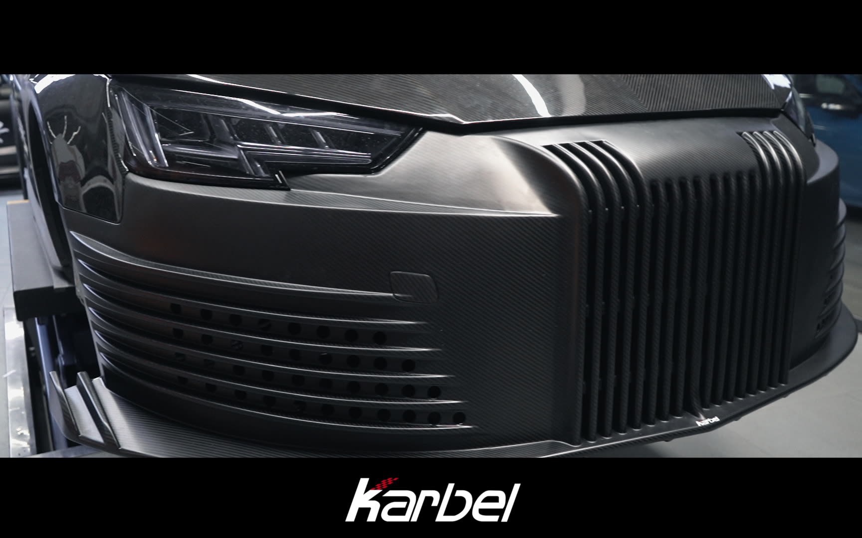 卡布尔碳纤维奥迪s4直线加速赛专用前杠