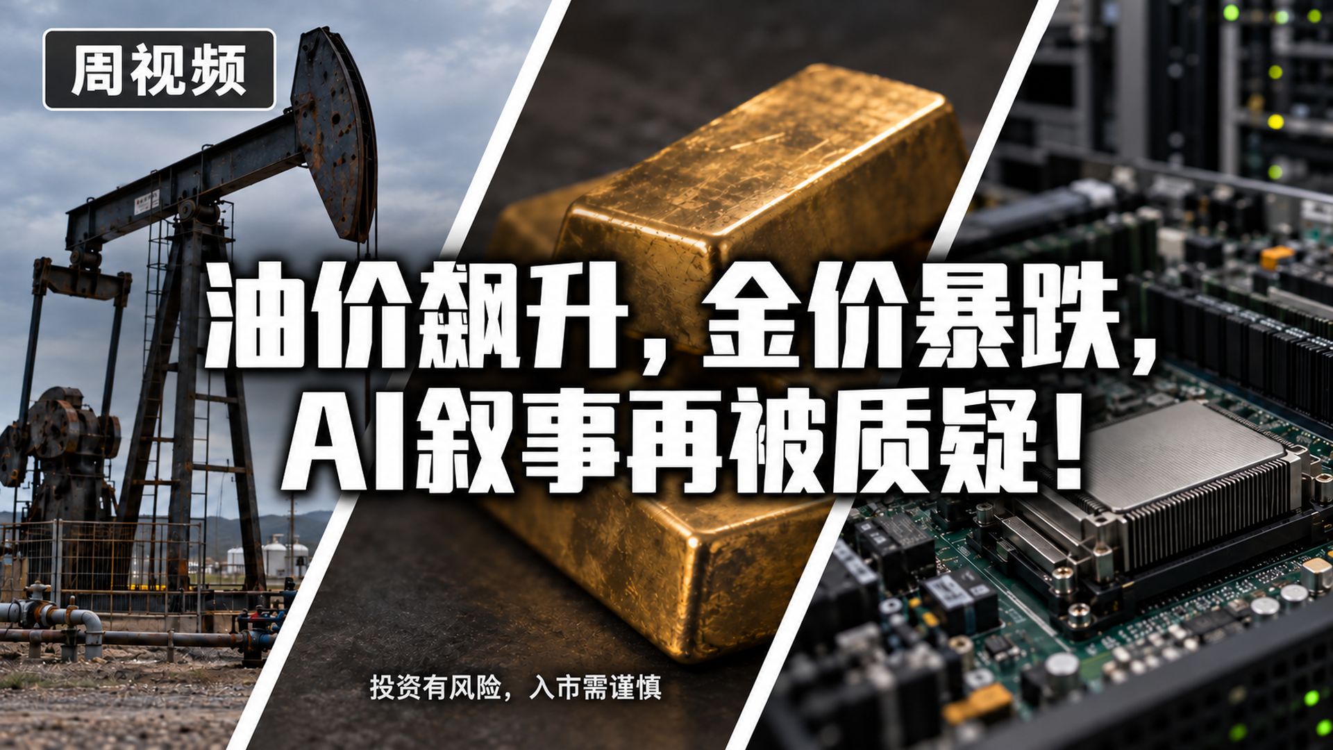 油价飙升，金价暴跌，AI叙事再被质疑！
