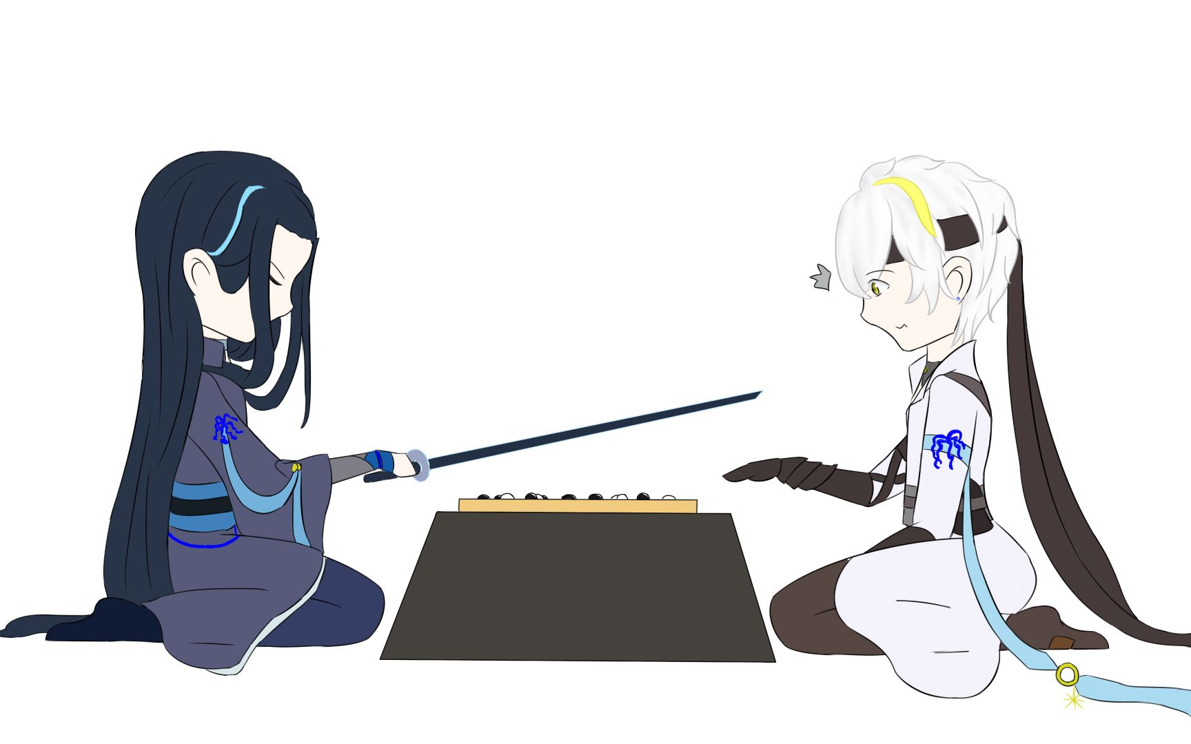 【手书】《长安不问》——曦月刀x孤剑#梦间集剑舞笙歌