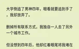 下载视频: (全文已完结)我大学倒追了男神四年，眼看就要追到手了，我却放弃了。删掉所有联系方式，...