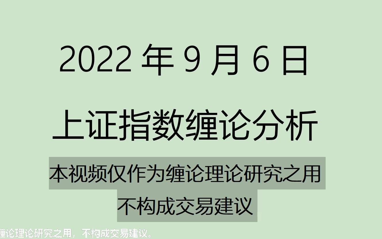 [图]《2022-9-6上证指数之缠论分析》