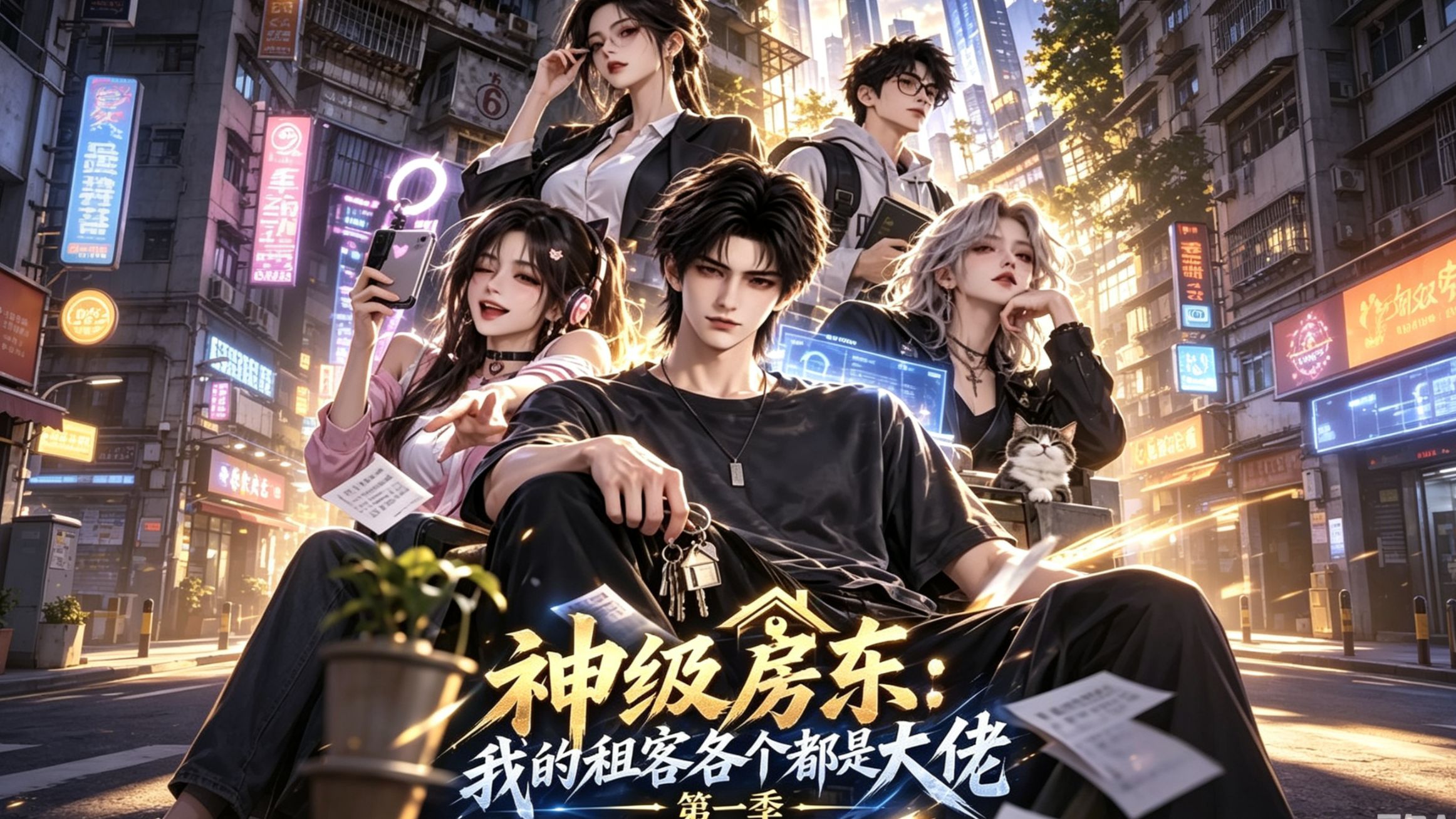 【神级房东：我的租客各个都是大佬第一季】一口气看完落魄青年林缺继承破旧公寓，激活黑心房东系统，顺势当上包租公。他低价招来求职者、主播、富商等各色租客