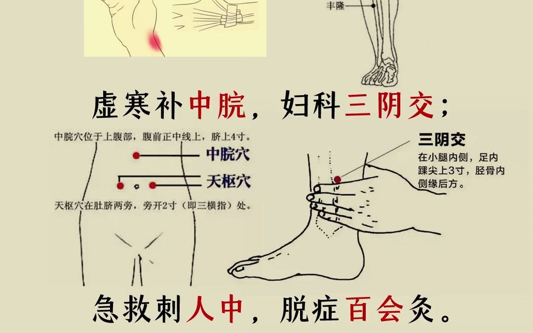 二十四总穴歌诀图文版,收藏学习备用哔哩哔哩bilibili