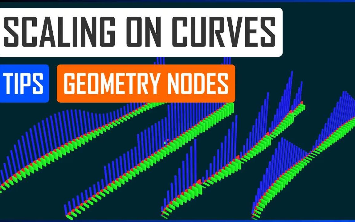iBlender中文版插件 几何节点中曲线的缩放技巧  Blender 教程 ENG  23 个视频 教程Blender插件哔哩哔哩bilibili