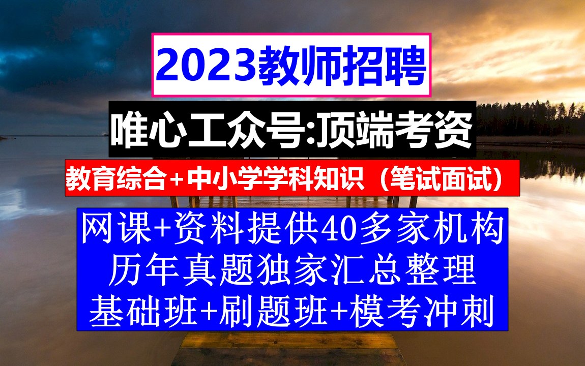 教师招聘,小学语文教师招聘考试真题及答案,教师招聘考察报告范文哔哩哔哩bilibili