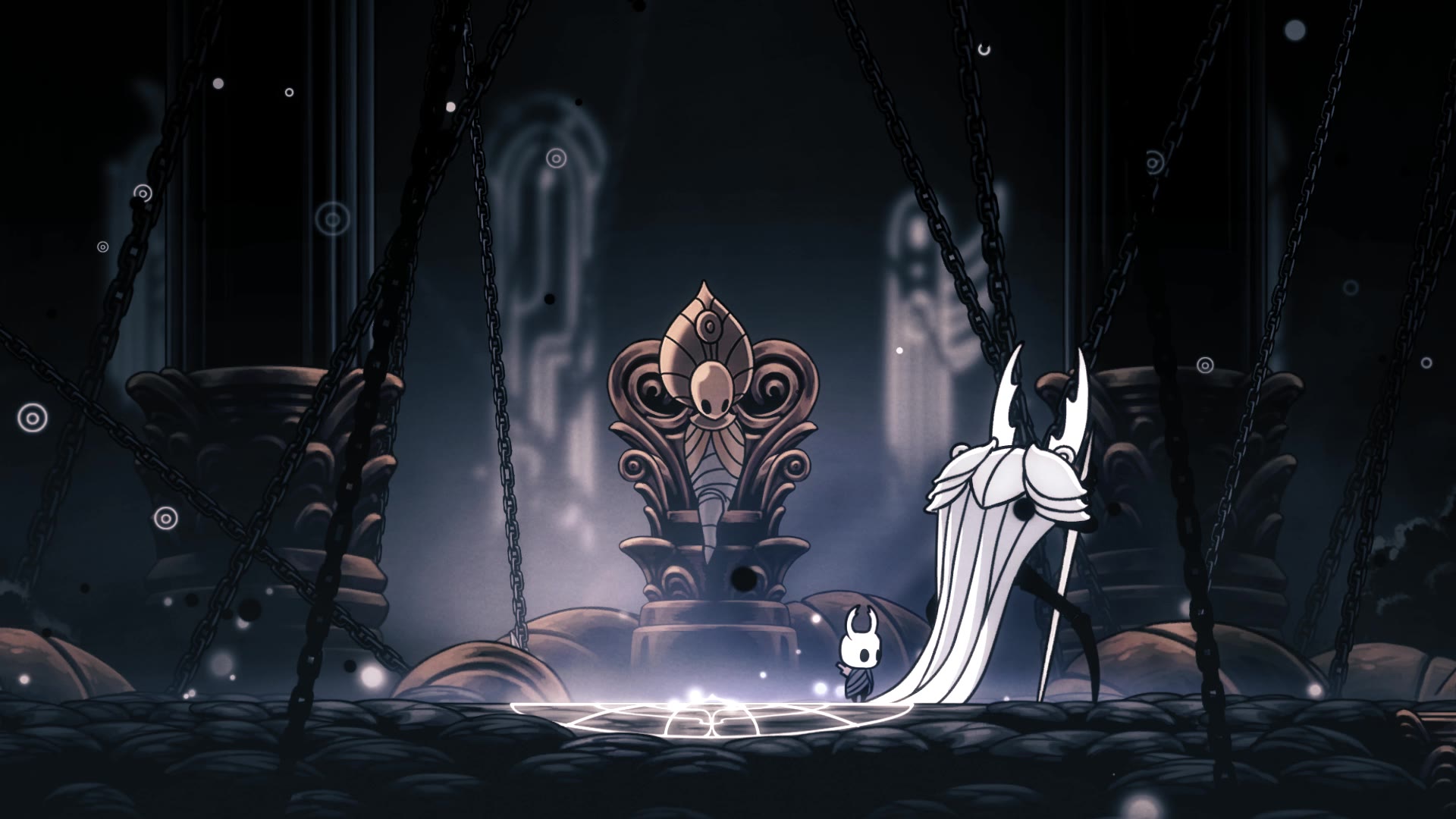 《空洞骑士》扣掉跳跃键和法术键的辐辉纯粹容器