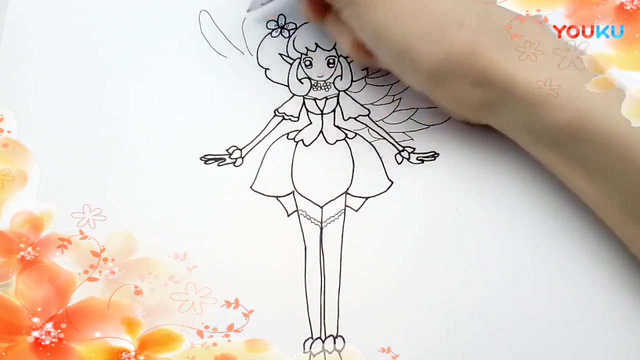 如何绘画动画片小花仙中的桃花精灵王红雨