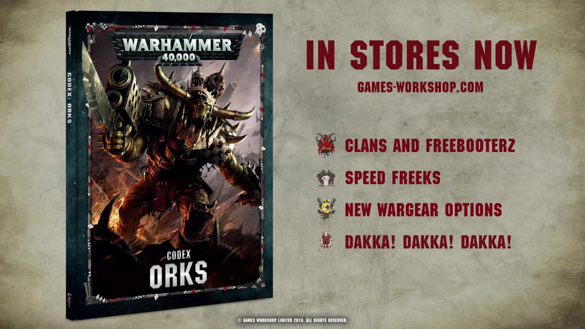 [战锤40k] codex orks现已上架!