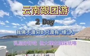 Download Video: 云南跟团游第二天，洱海边上太美了，道家的多跟人佛教学学，要渡有“缘”人！